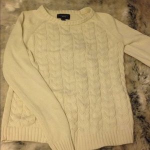 Creme lands end sweater